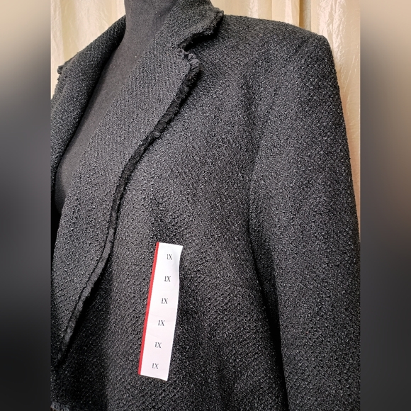 Future Collective x Jenny K. Lopez Bouclé Frayed Edge Blazer – Size 1X - Picture 9 of 12
